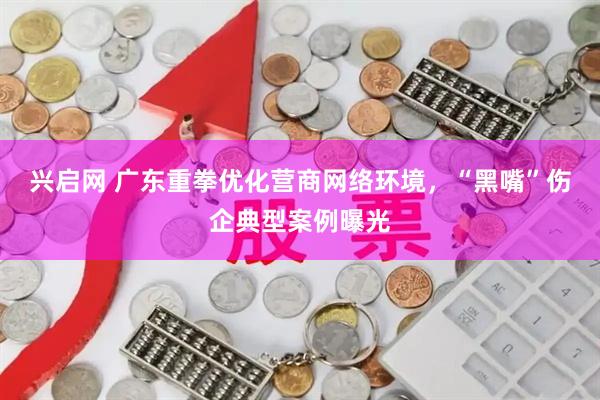 兴启网 广东重拳优化营商网络环境，“黑嘴”伤企典型案例曝光