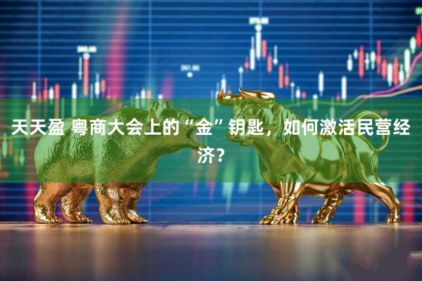 天天盈 粤商大会上的“金”钥匙，如何激活民营经济？